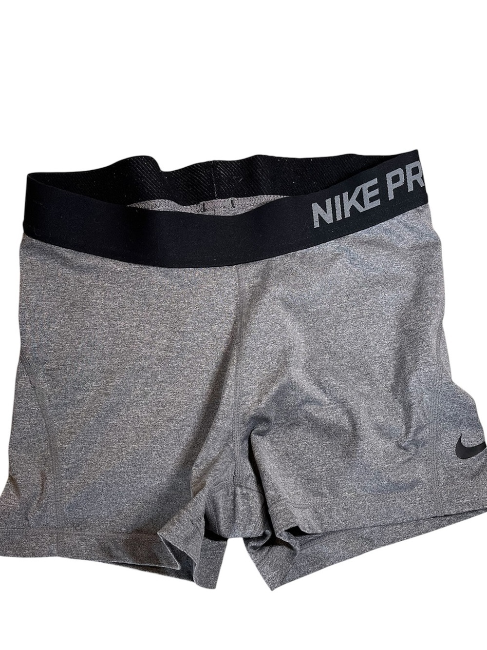 Nike Pro Gray and Black Women’s Training Shorts. Small